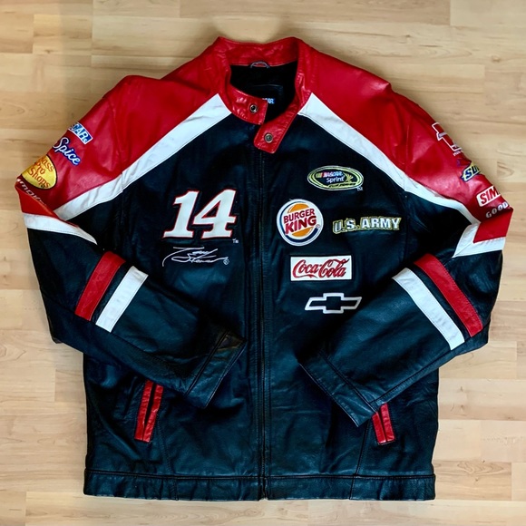 Nascar Other - Vintage NASCAR Tony Stewart Leather Jacket